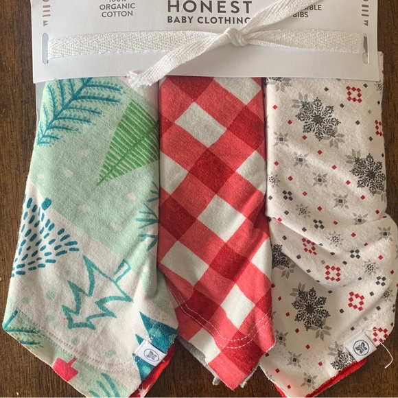 The Honest Company Other - 3 Honest 100% Organic Cotton Bibs. New